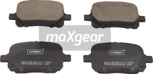 Maxgear 19-1392 - Stabdžių trinkelių rinkinys, diskinis stabdys onlydrive.pro