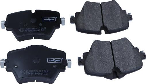 Maxgear 19-3593 - Stabdžių trinkelių rinkinys, diskinis stabdys onlydrive.pro