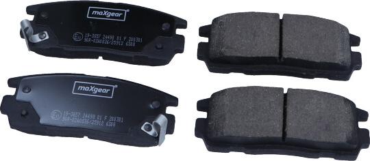 Maxgear 19-3657 - Brake Pad Set, disc brake onlydrive.pro