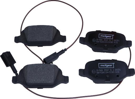 Maxgear 19-3660 - Brake Pad Set, disc brake onlydrive.pro