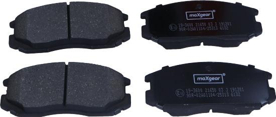 Maxgear 19-3600 - Brake Pad Set, disc brake onlydrive.pro