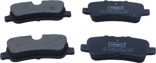 Maxgear 19-3602 - Brake Pad Set, disc brake onlydrive.pro