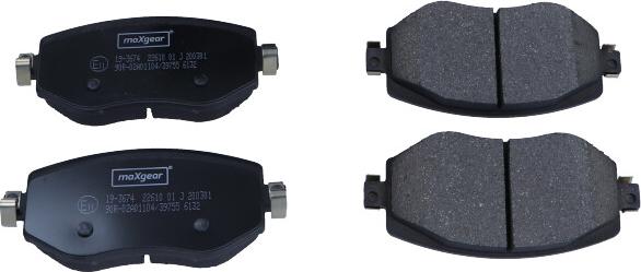 Maxgear 19-3674 - Brake Pad Set, disc brake onlydrive.pro