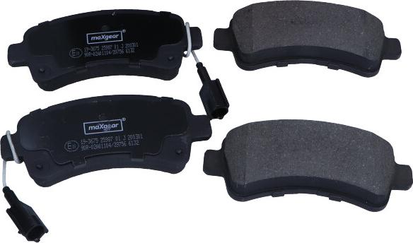 Maxgear 19-3675 - Brake Pad Set, disc brake onlydrive.pro