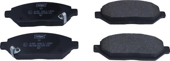 Maxgear 19-3670 - Brake Pad Set, disc brake onlydrive.pro