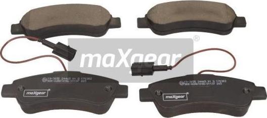 Maxgear 19-3055 - Тормозные колодки, дисковые, комплект onlydrive.pro