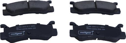 Maxgear 19-3066 - Brake Pad Set, disc brake onlydrive.pro