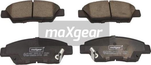 Maxgear 19-3007 - Тормозные колодки, дисковые, комплект onlydrive.pro