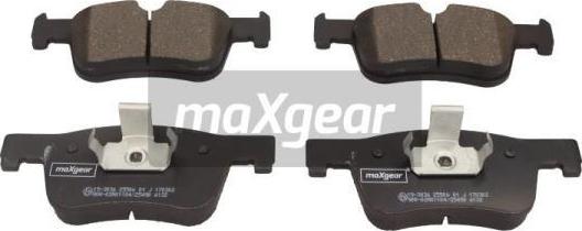 Maxgear 19-3036 - Stabdžių trinkelių rinkinys, diskinis stabdys onlydrive.pro