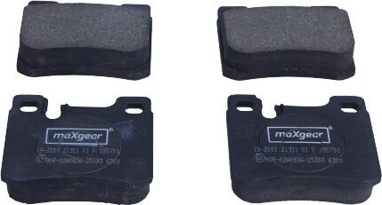 Maxgear 19-3101 - Bremžu uzliku kompl., Disku bremzes onlydrive.pro