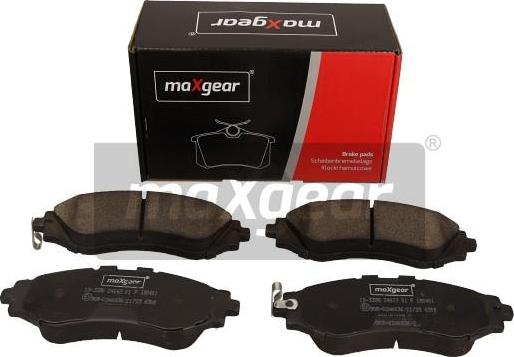 Maxgear 19-3398 - Brake Pad Set, disc brake onlydrive.pro
