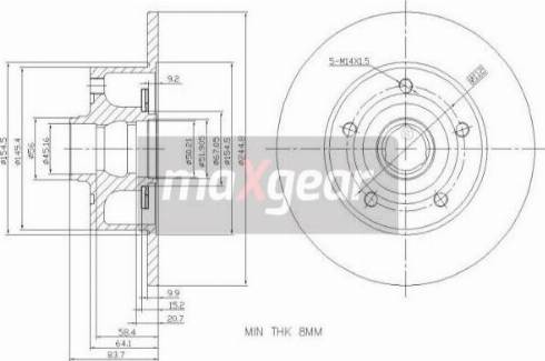 Maxgear 19-3362 - Тормозной диск onlydrive.pro