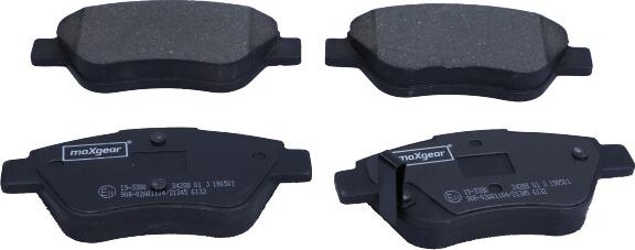 Maxgear 19-3380 - Brake Pad Set, disc brake onlydrive.pro