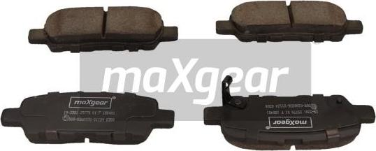 Maxgear 19-3381 - Тормозные колодки, дисковые, комплект onlydrive.pro