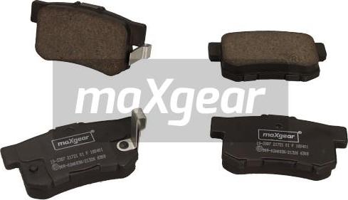 Maxgear 19-3387 - Stabdžių trinkelių rinkinys, diskinis stabdys onlydrive.pro