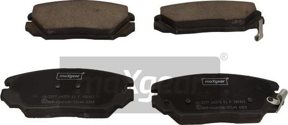 Maxgear 19-3377 - Brake Pad Set, disc brake onlydrive.pro