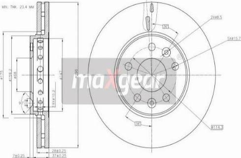 Maxgear 19-3241MAX - Brake Disc onlydrive.pro