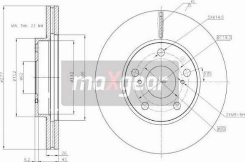 Maxgear 19-3216 - Brake Disc onlydrive.pro