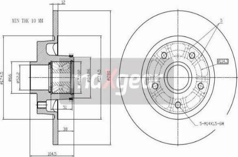 Maxgear 19-3230 - Stabdžių diskas onlydrive.pro