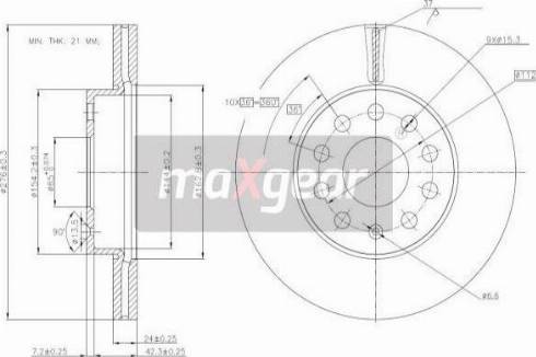 Maxgear 19-3238 - Тормозной диск onlydrive.pro