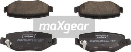 Maxgear 19-2993 - Brake Pad Set, disc brake onlydrive.pro