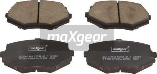 Maxgear 19-2949 - Brake Pad Set, disc brake onlydrive.pro