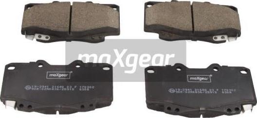 Maxgear 19-2941 - Brake Pad Set, disc brake onlydrive.pro