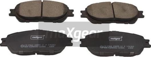 Maxgear 19-2964 - Brake Pad Set, disc brake onlydrive.pro