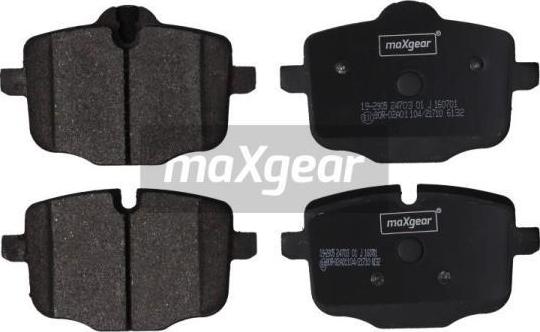 Maxgear 19-2905 - Stabdžių trinkelių rinkinys, diskinis stabdys onlydrive.pro