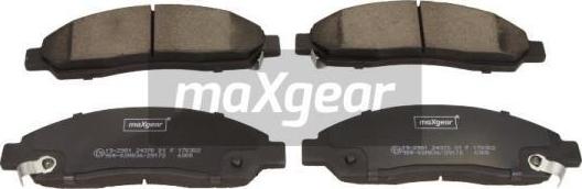 Maxgear 19-2981 - Brake Pad Set, disc brake onlydrive.pro