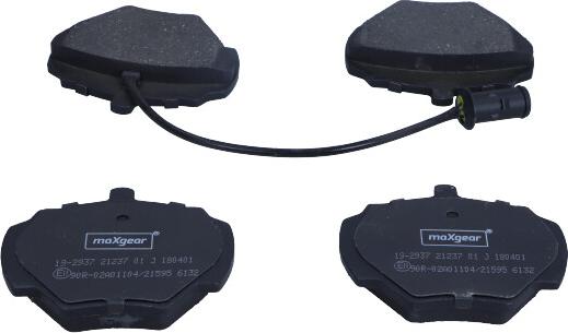 Maxgear 19-2937 - Brake Pad Set, disc brake onlydrive.pro