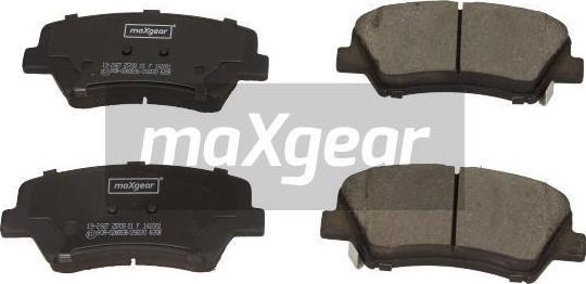 Maxgear 19-2927 - Тормозные колодки, дисковые, комплект onlydrive.pro