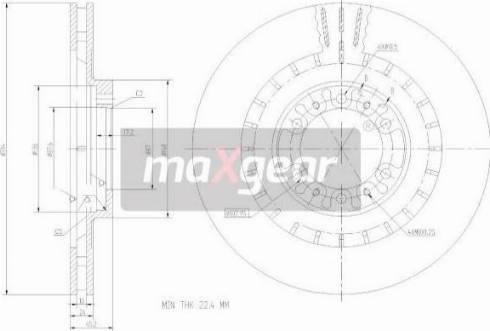 Maxgear 19-2446 - Brake Disc onlydrive.pro