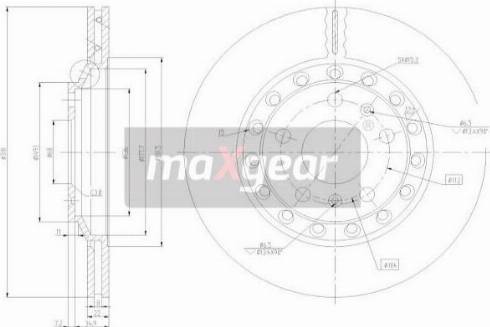 Maxgear 19-2512 - Brake Disc onlydrive.pro