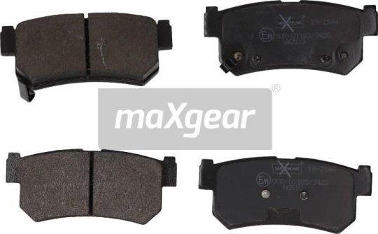 Maxgear 19-2144 - Brake Pad Set, disc brake onlydrive.pro