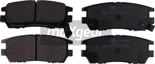 Maxgear 19-2162 - Brake Pad Set, disc brake onlydrive.pro