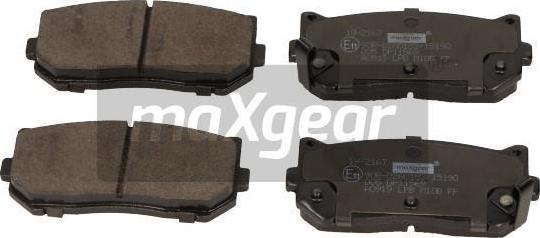 Maxgear 19-2167 - Brake Pad Set, disc brake onlydrive.pro