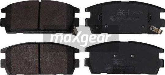 Maxgear 19-2174 - Brake Pad Set, disc brake onlydrive.pro