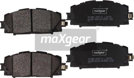 Maxgear 19-2896 - Bremžu uzliku kompl., Disku bremzes onlydrive.pro