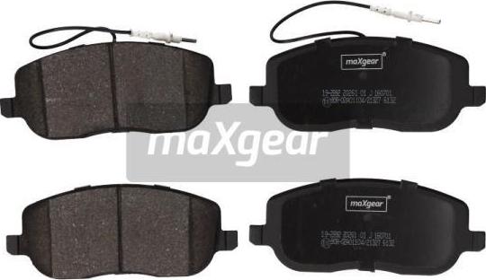 Maxgear 19-2892 - Bremžu uzliku kompl., Disku bremzes onlydrive.pro