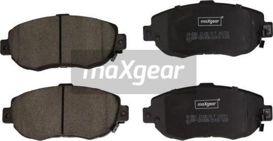 Maxgear 19-2861 - Stabdžių trinkelių rinkinys, diskinis stabdys onlydrive.pro