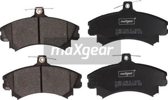 Maxgear 19-2863 - Тормозные колодки, дисковые, комплект onlydrive.pro