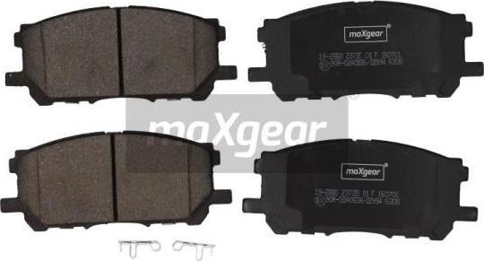 Maxgear 19-2880 - Brake Pad Set, disc brake onlydrive.pro