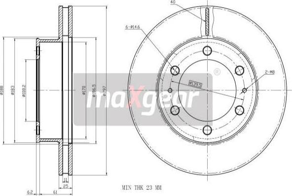 Maxgear 19-2350 - Brake Disc onlydrive.pro