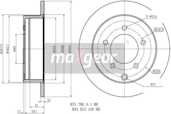 Maxgear 19-2389 - Piduriketas onlydrive.pro