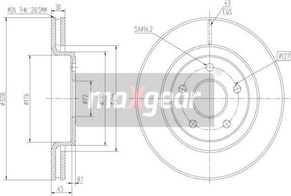 Maxgear 19-2323 - Тормозной диск onlydrive.pro