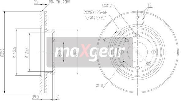 Maxgear 19-2376MAX - Brake Disc onlydrive.pro