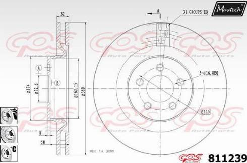 A.B.S. 17905 - Brake Disc onlydrive.pro