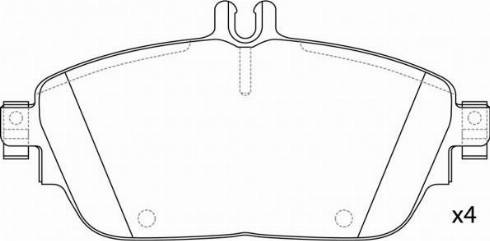 Mercedes-Benz A0064208520 - Brake Pad Set, disc brake onlydrive.pro