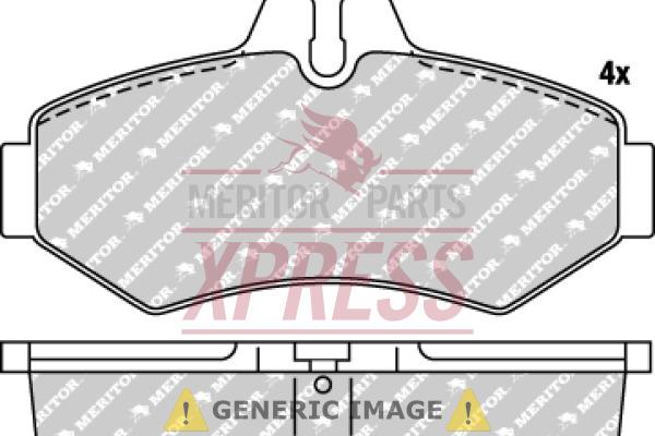 Meritor MDP1102 - Brake Pad Set, disc brake onlydrive.pro